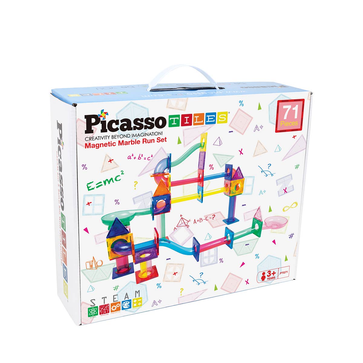 PicassoTiles 71pc (Marble Run) Building Blocks