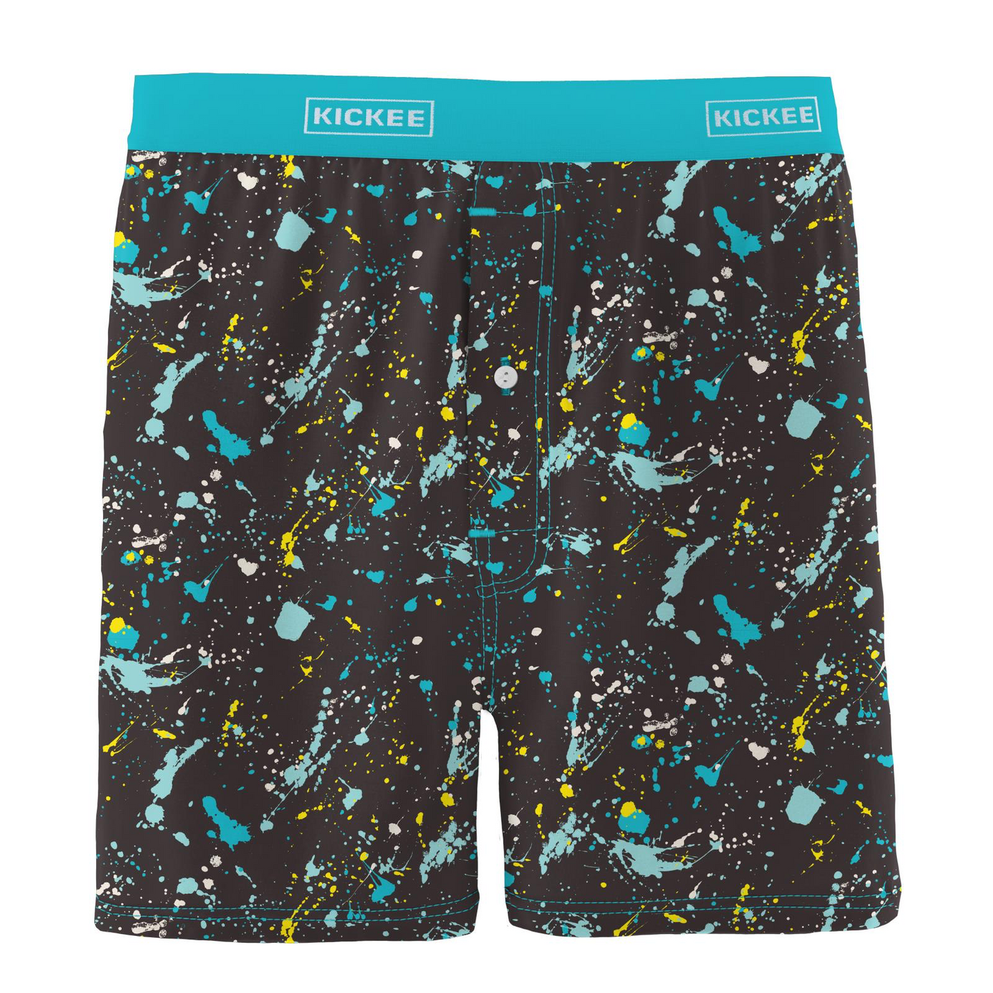 Confetti Splatter Paint Men's Print Boxer Shorts