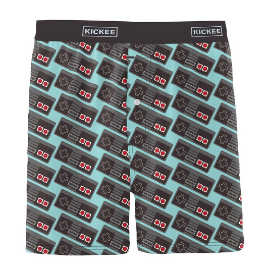 Summer Sky Retro Game Controller Men's Print Boxer Shorts