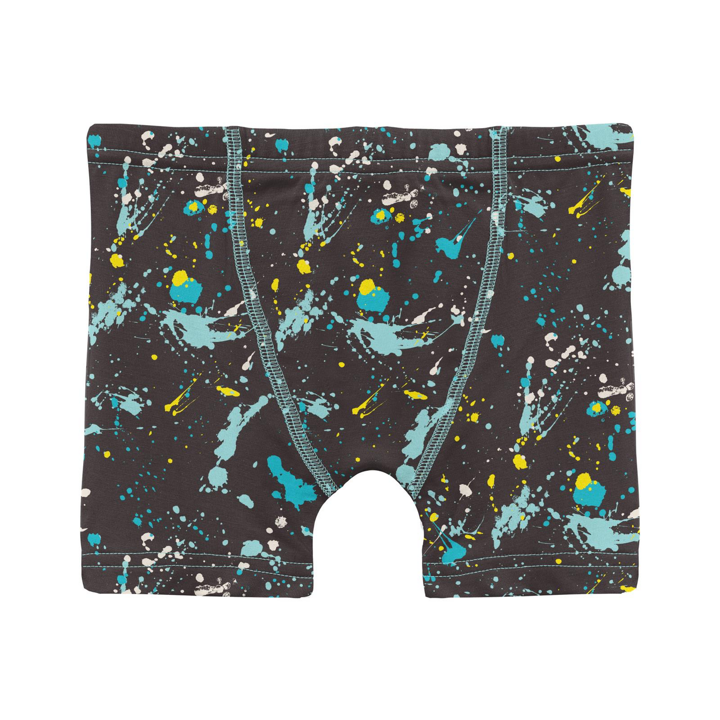 Confetti Splatter Paint Print Boy's Boxer Brief