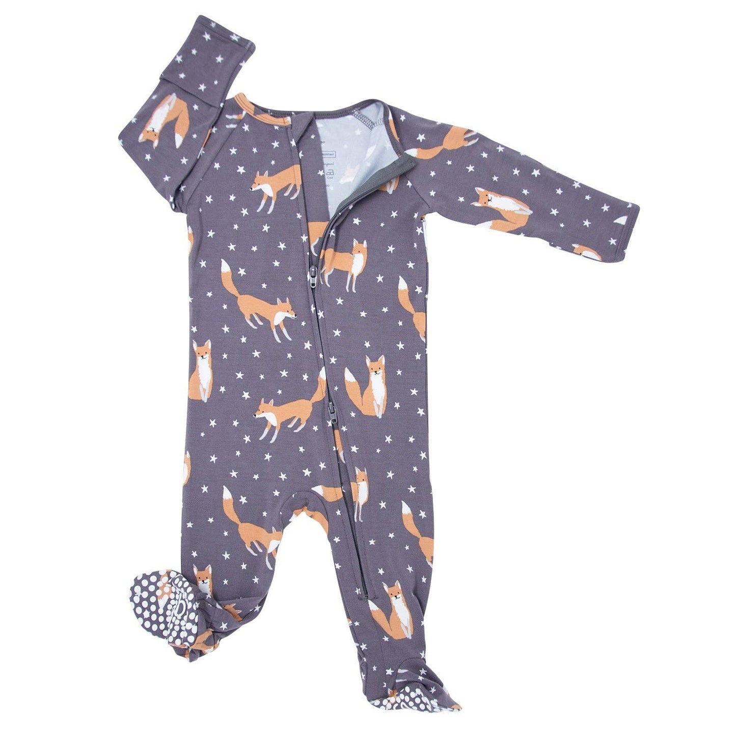 Zipper Footie - Night Fox