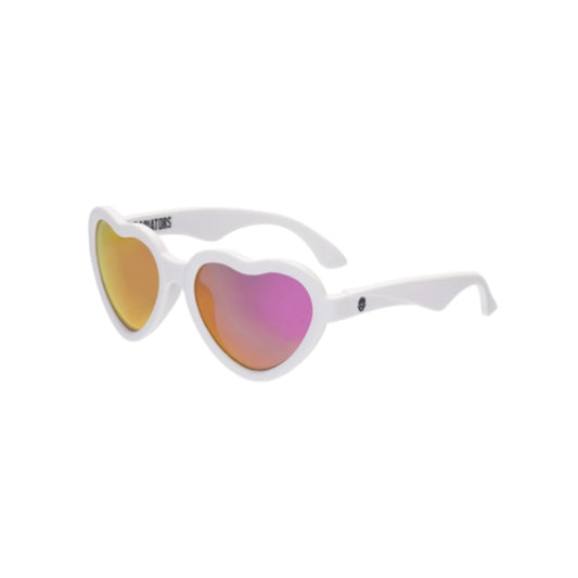 The Sweetheart Polarized Heart Sunglasses with Mirrored Lens