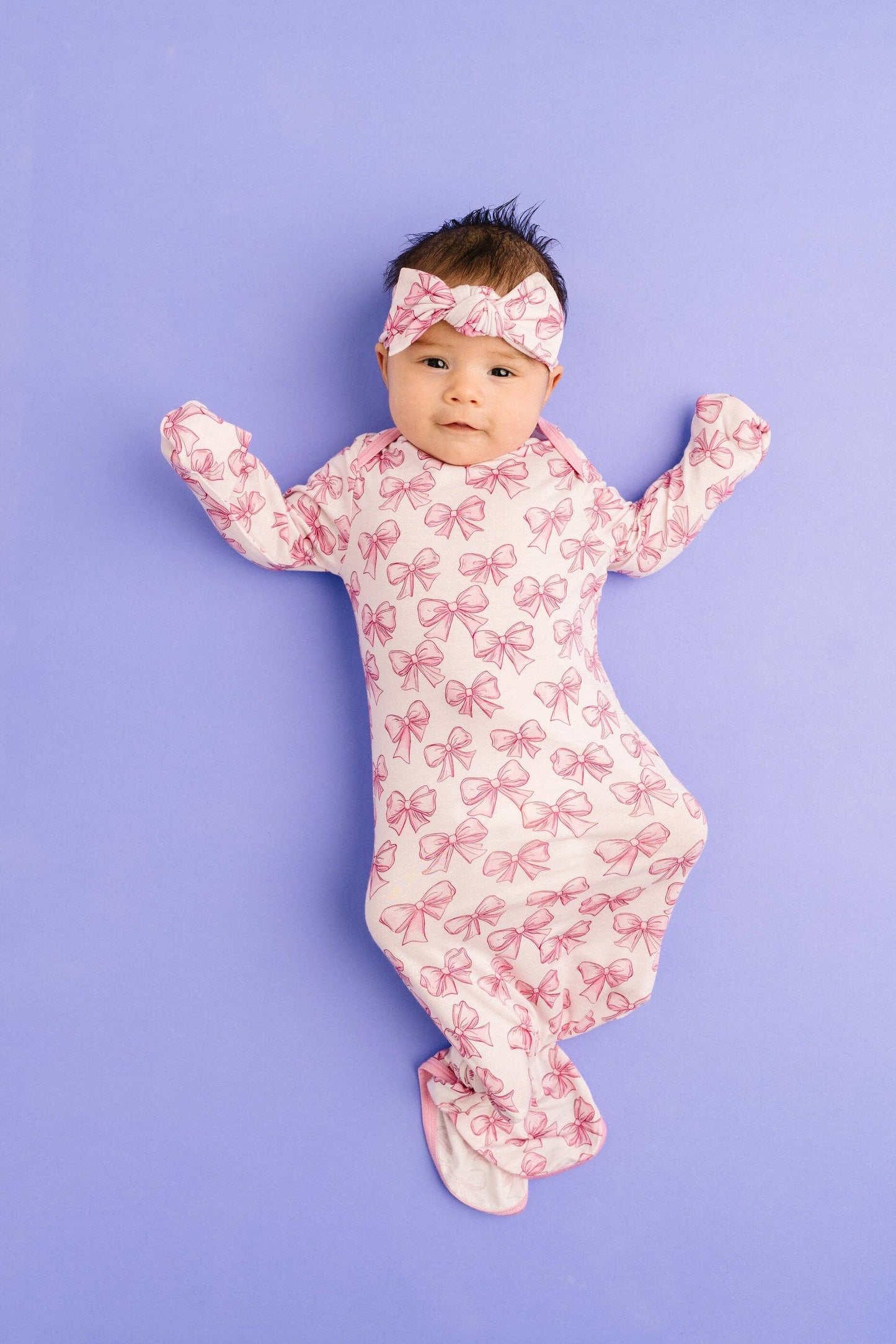 Pretty in Pink Bamboo Sleep Gown Set