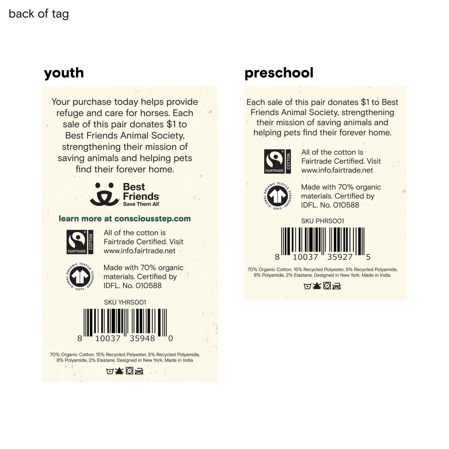 Kids Socks that Save Horses (Grey with horses)