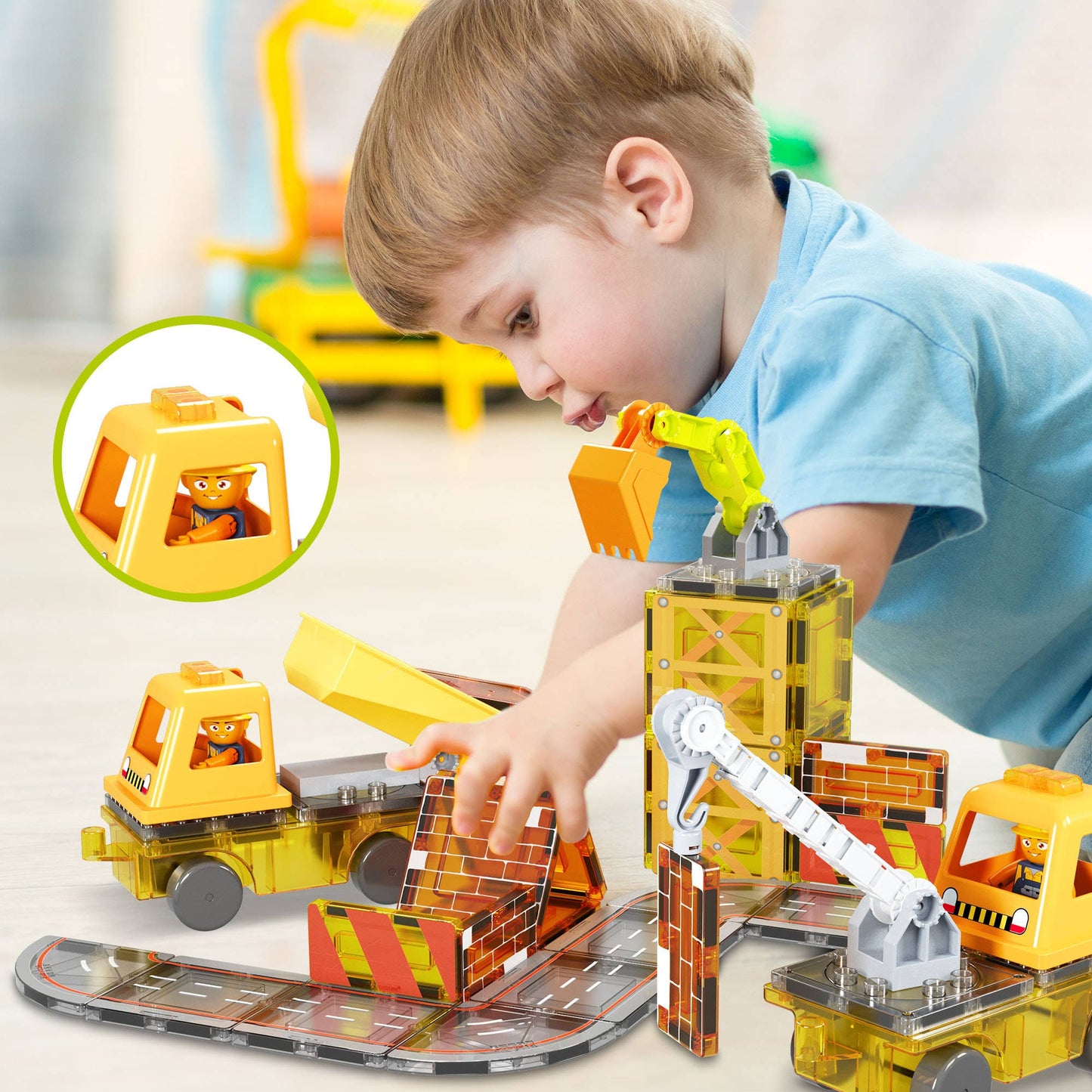 Magnet Tile Construction 5-in-1 Building W/ Accessories