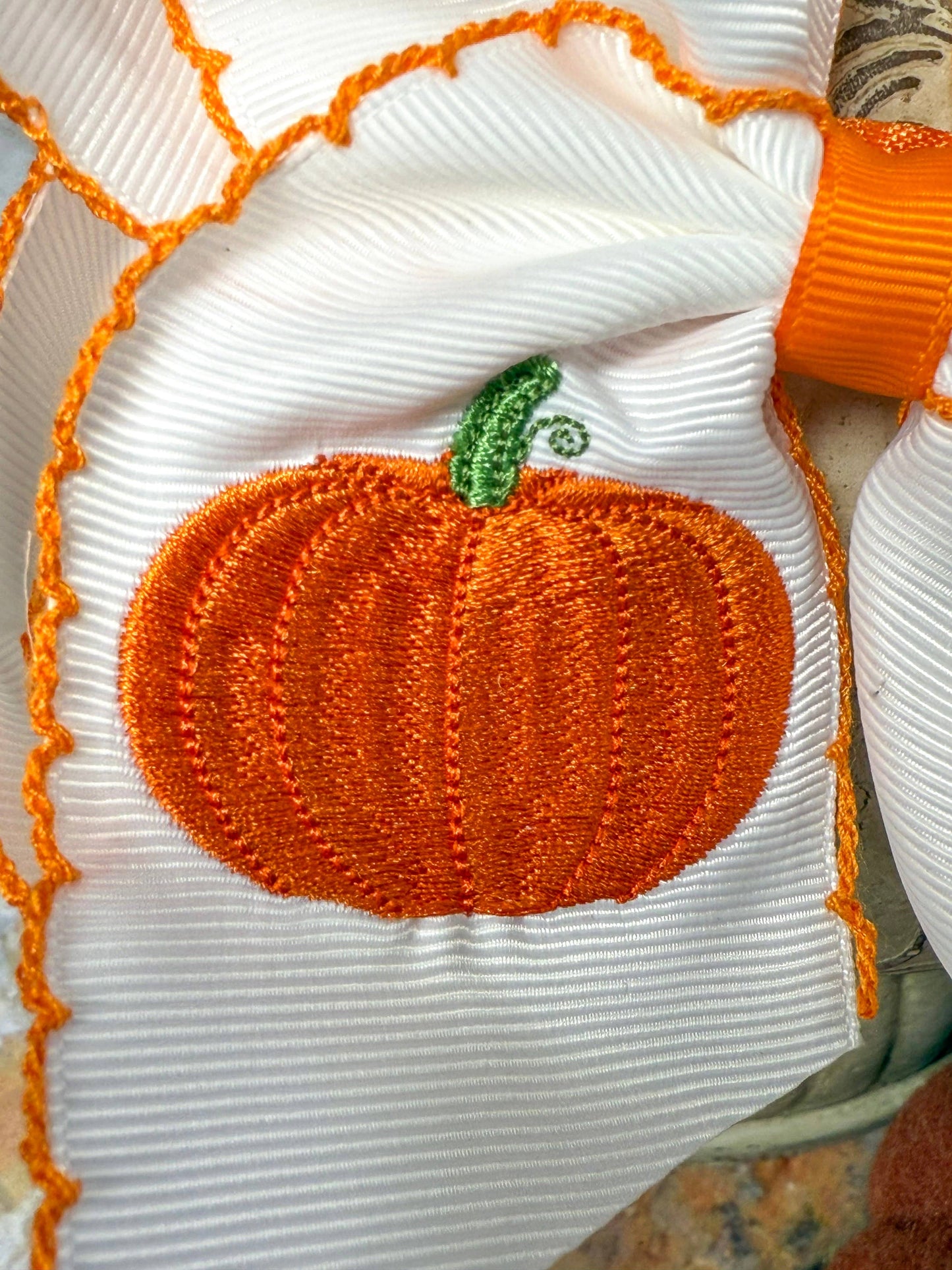 Pumpkin | Moonstitch Hair Bow