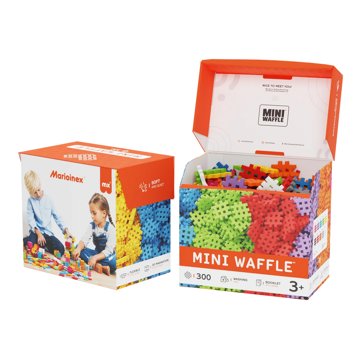 Marioinex Mini Waffle 300 Piece Set