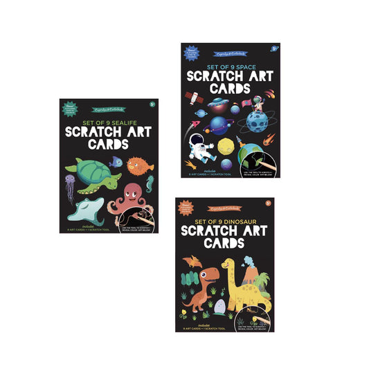 Scratch Art and Coloring Kit