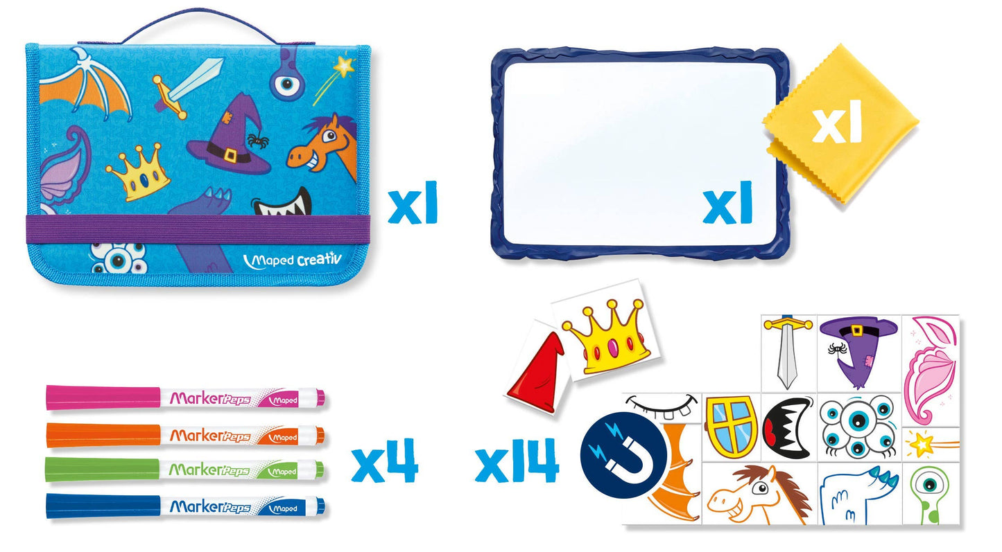 Creativ Magnetic Travel Board 21 Piece Drawing Kit in Case