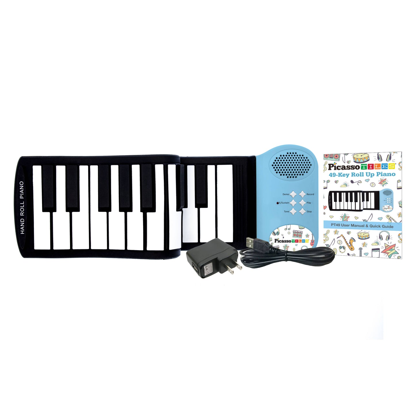 49 Key Colorful Roll-Up Keyboard