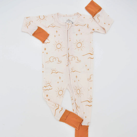 Golden Hour | Bamboo Convertible Footie Pajamas