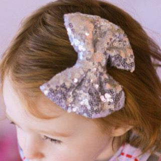 Fancy Sequin Hair Bow