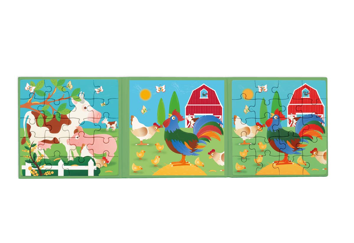 Scratch - Magnetic Puzzle Book FARM