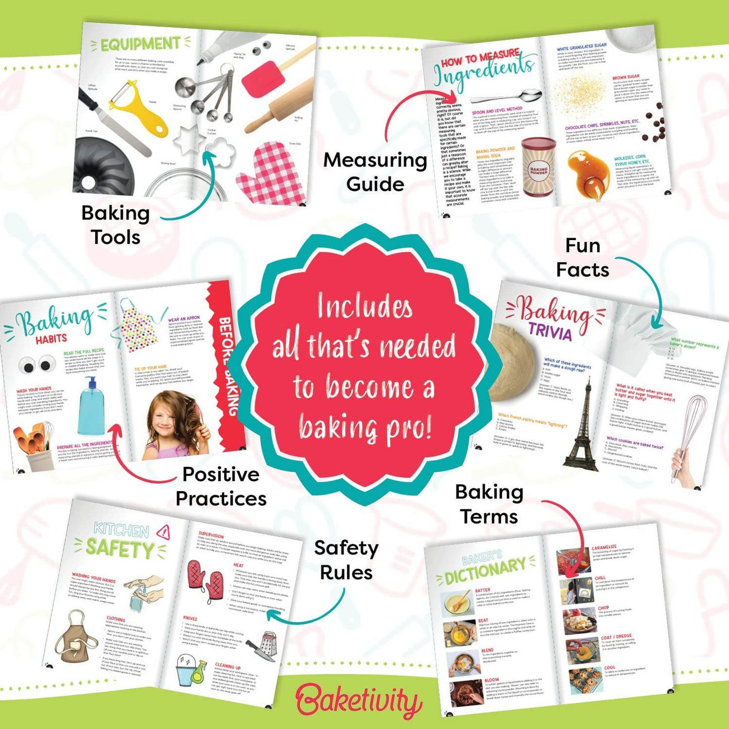 Bake Away | Kids Baking Cookbook with Pictures