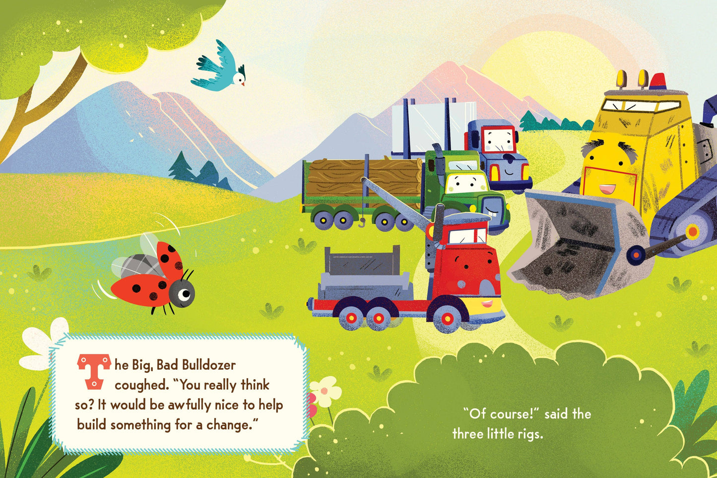 The Three Little Rigs and the Big Bad Bulldozer (Board Book)