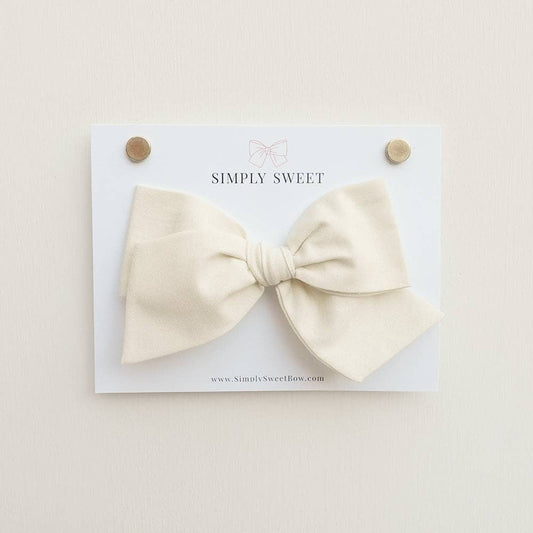 Cream - Knot Bow