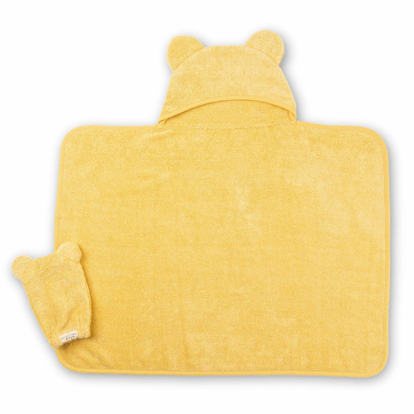 Hooded Towel + Wash Mitt Set | Sunshine