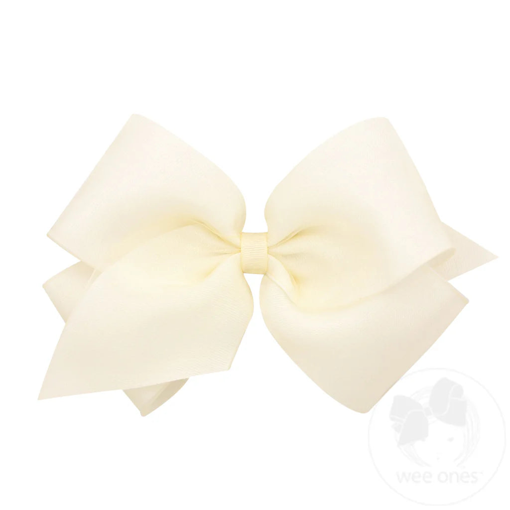 Organza & Grosgrain Overlay Bow