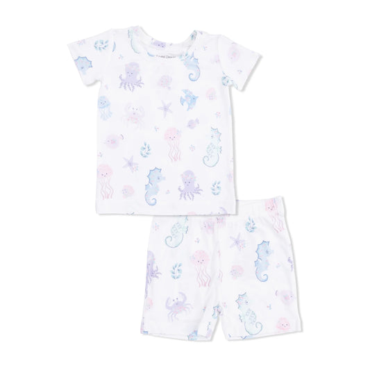 Floral Sea Creatures | Loungewear Short Set