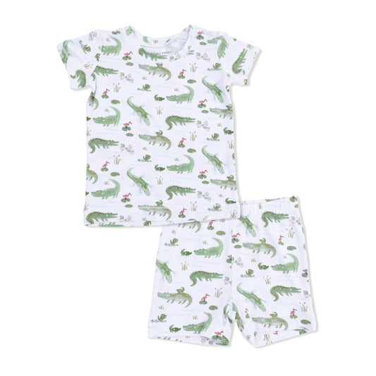 Loungewear Short Set | Crayon Alligators