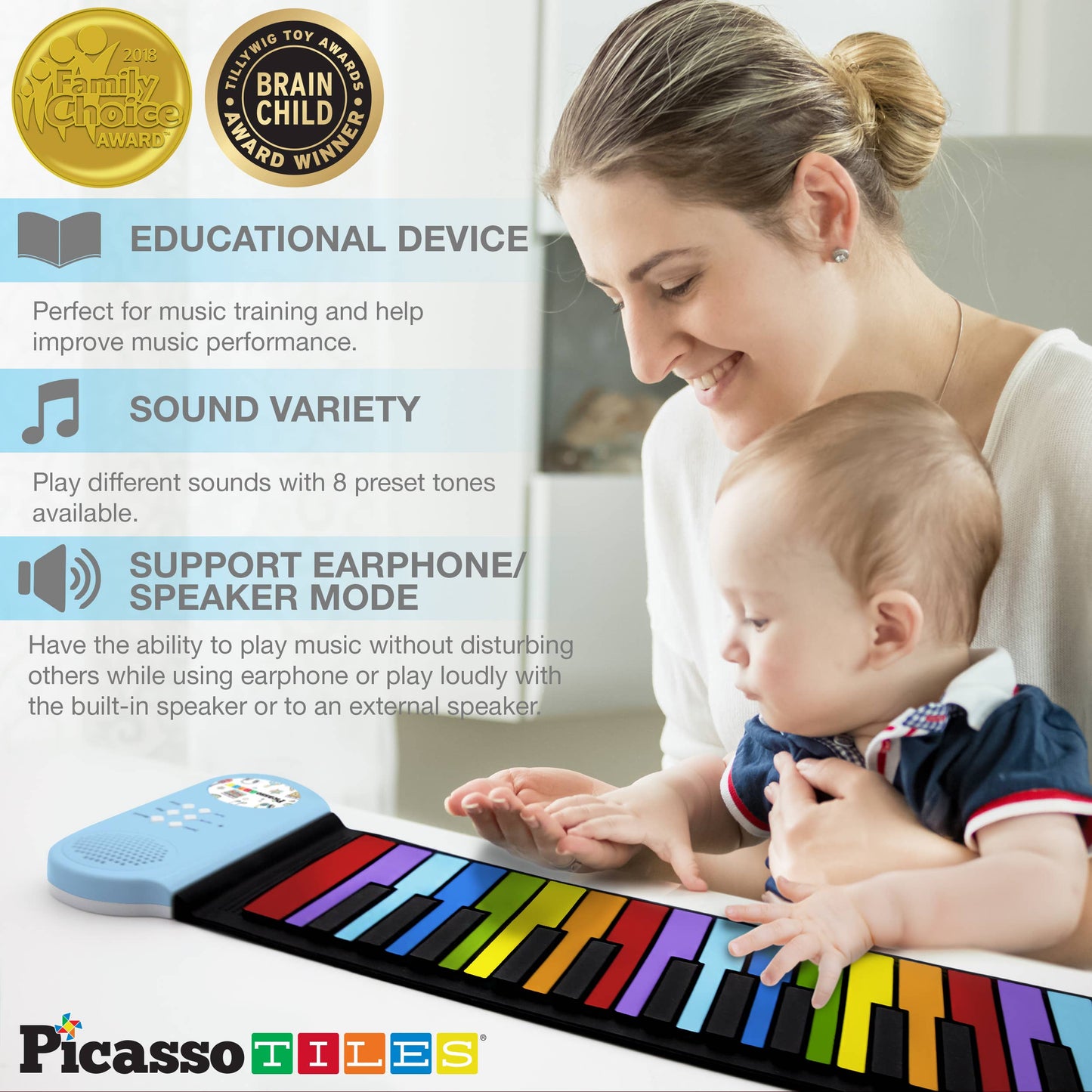 49 Key Colorful Roll-Up Keyboard