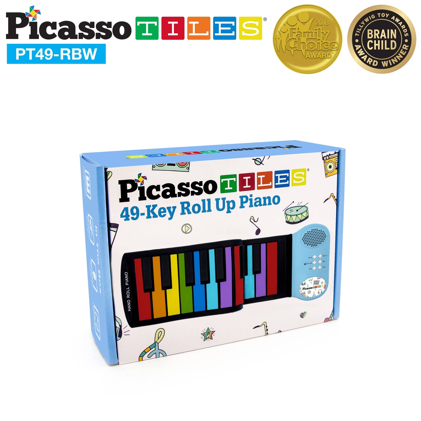 49 Key Colorful Roll-Up Keyboard