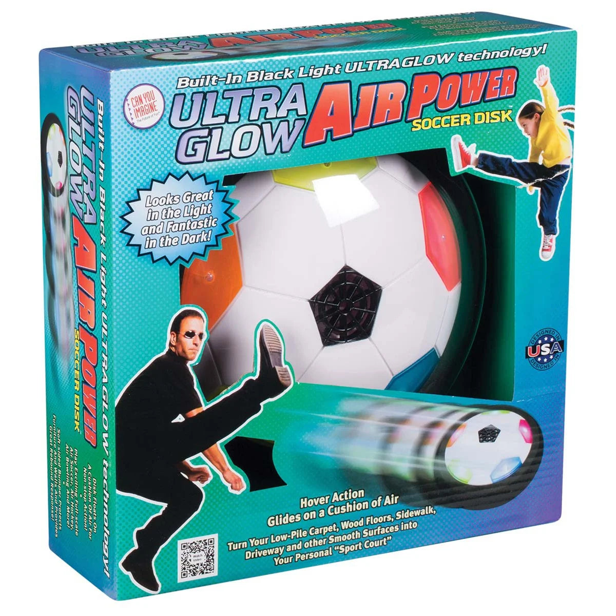 Ultra Glow Air Power Soccer Disk