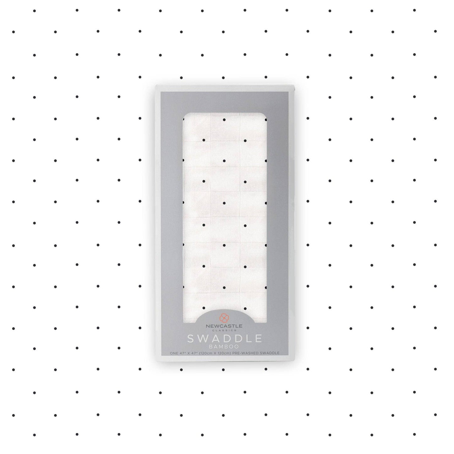 Black and White Polka Dot - Bamboo Swaddle