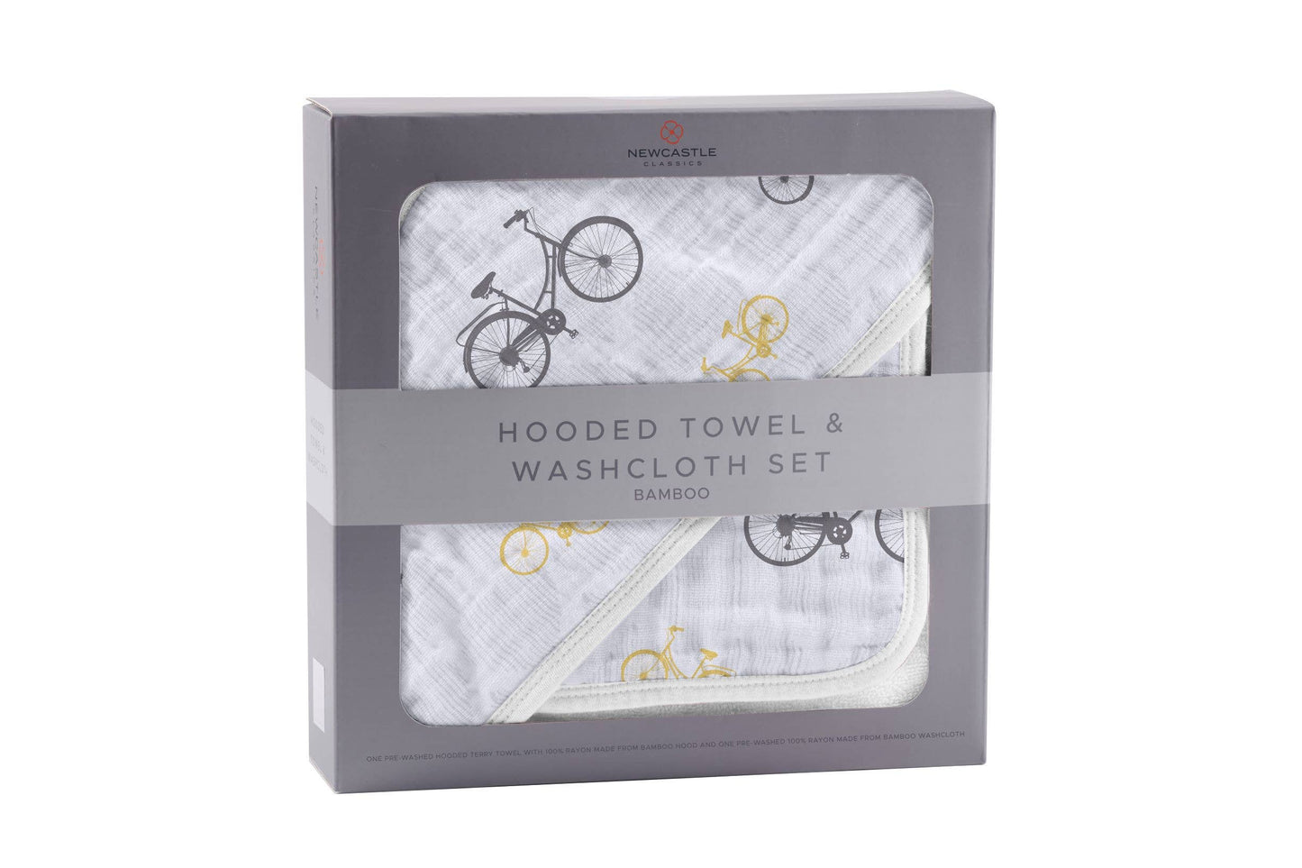 Vintage Bicycle - Hooded Towel and Washcloth Set