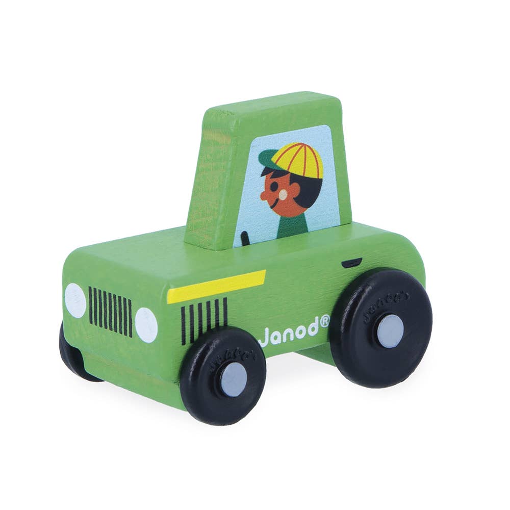 Crossroads Countryside Green Tractor Display x4