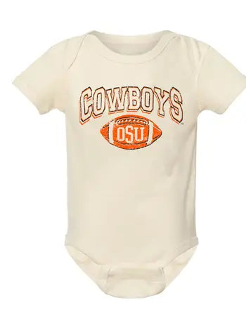 OSU Wonka Football Onesie- Off White