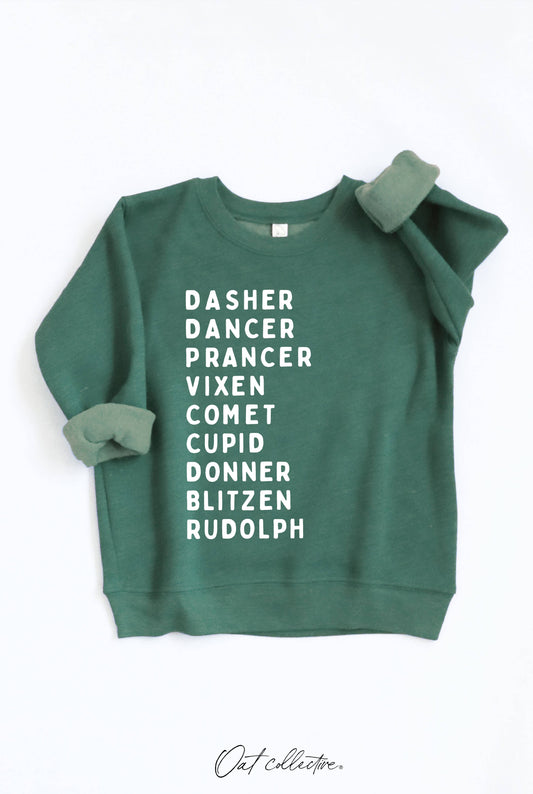 REINDEER NAMES | Graphic Sweatshirt