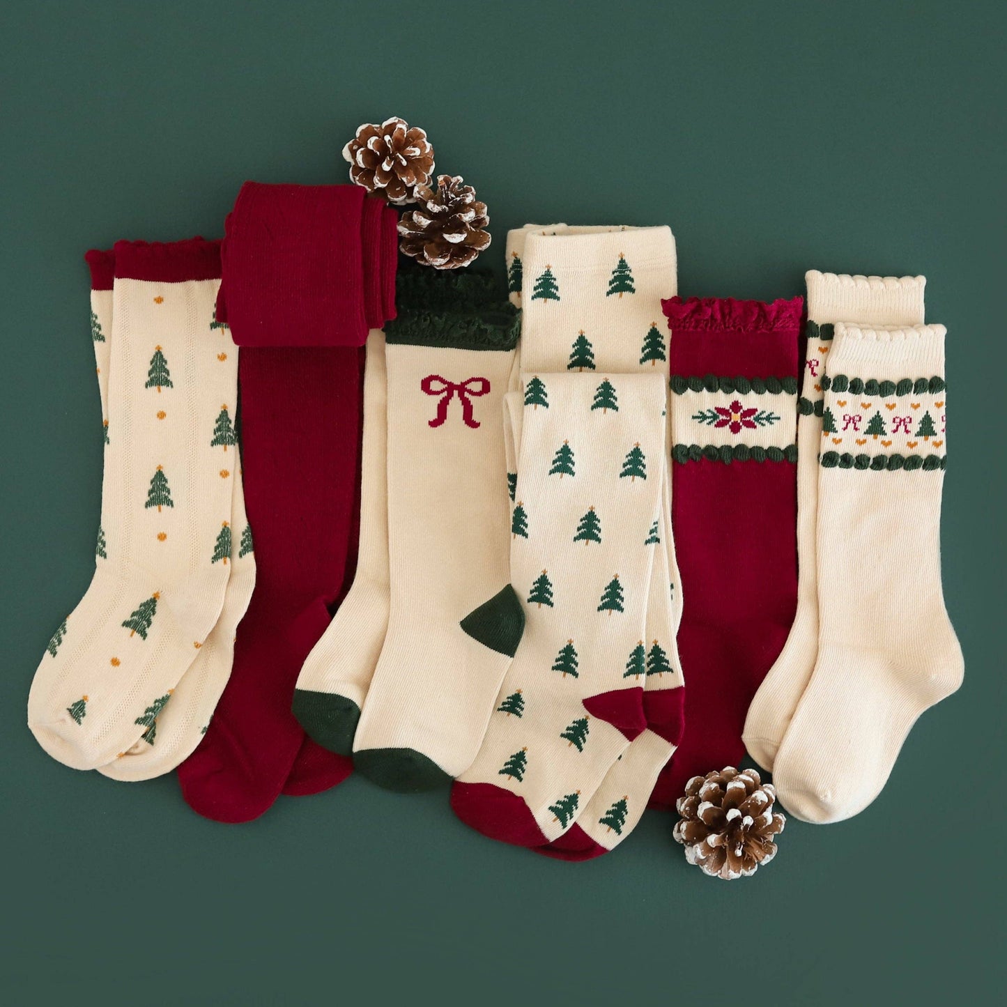 Tree Farm | Scalloped Knee Socks