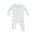 Baby Veronical Floral Peter Pan 2 Way Zipper Footie