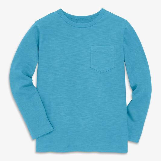 Long Sleeve Slub Pocket Tee