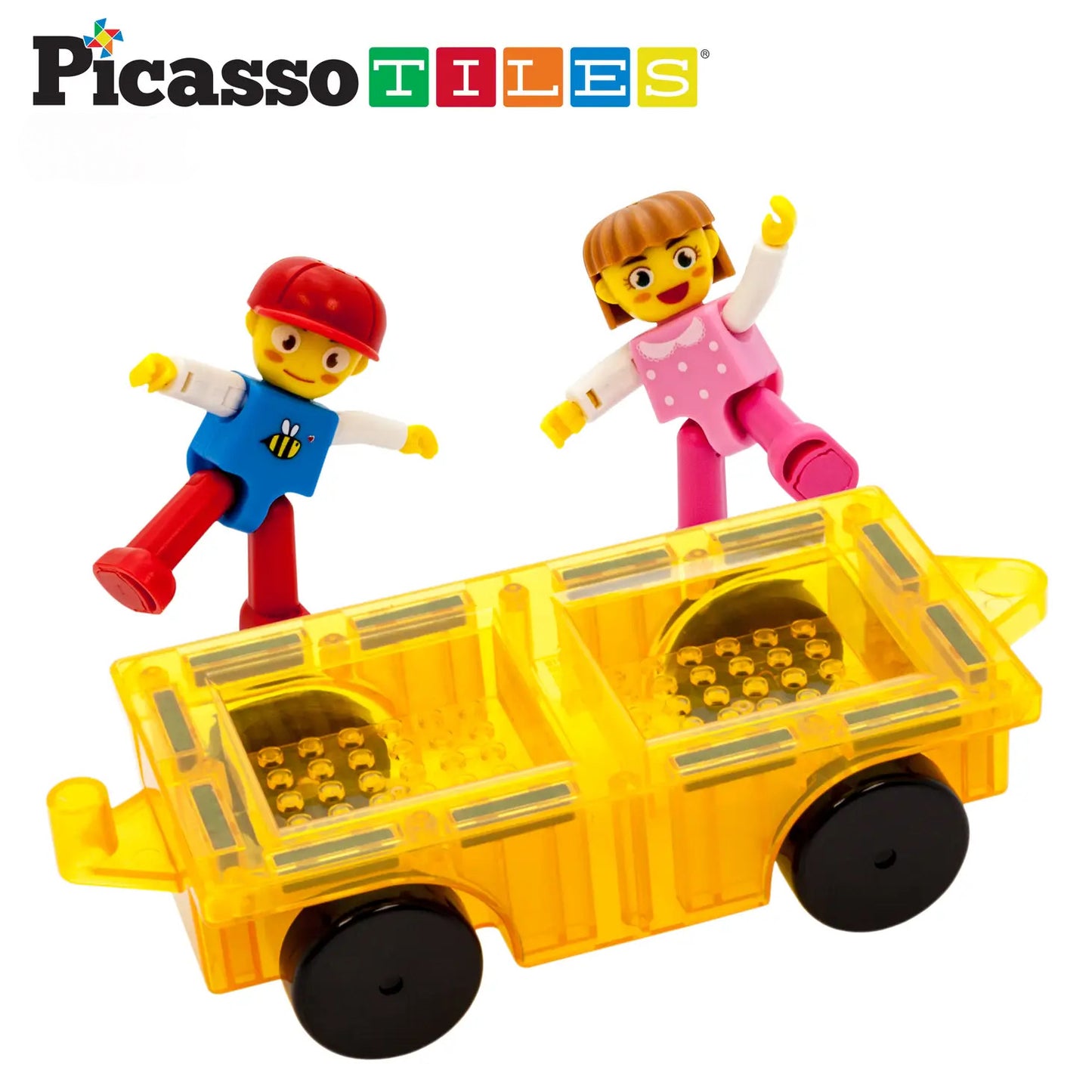 PicassoTiles Car Truck & 2 Characters