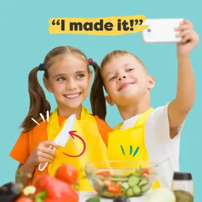 6 Piece Kids Cutting Board and Knife Set