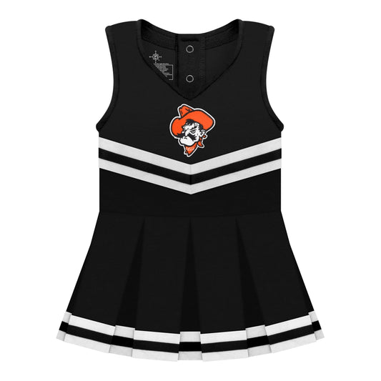 Cheerleader Bodysuit Dress -Black/Pistol Pete