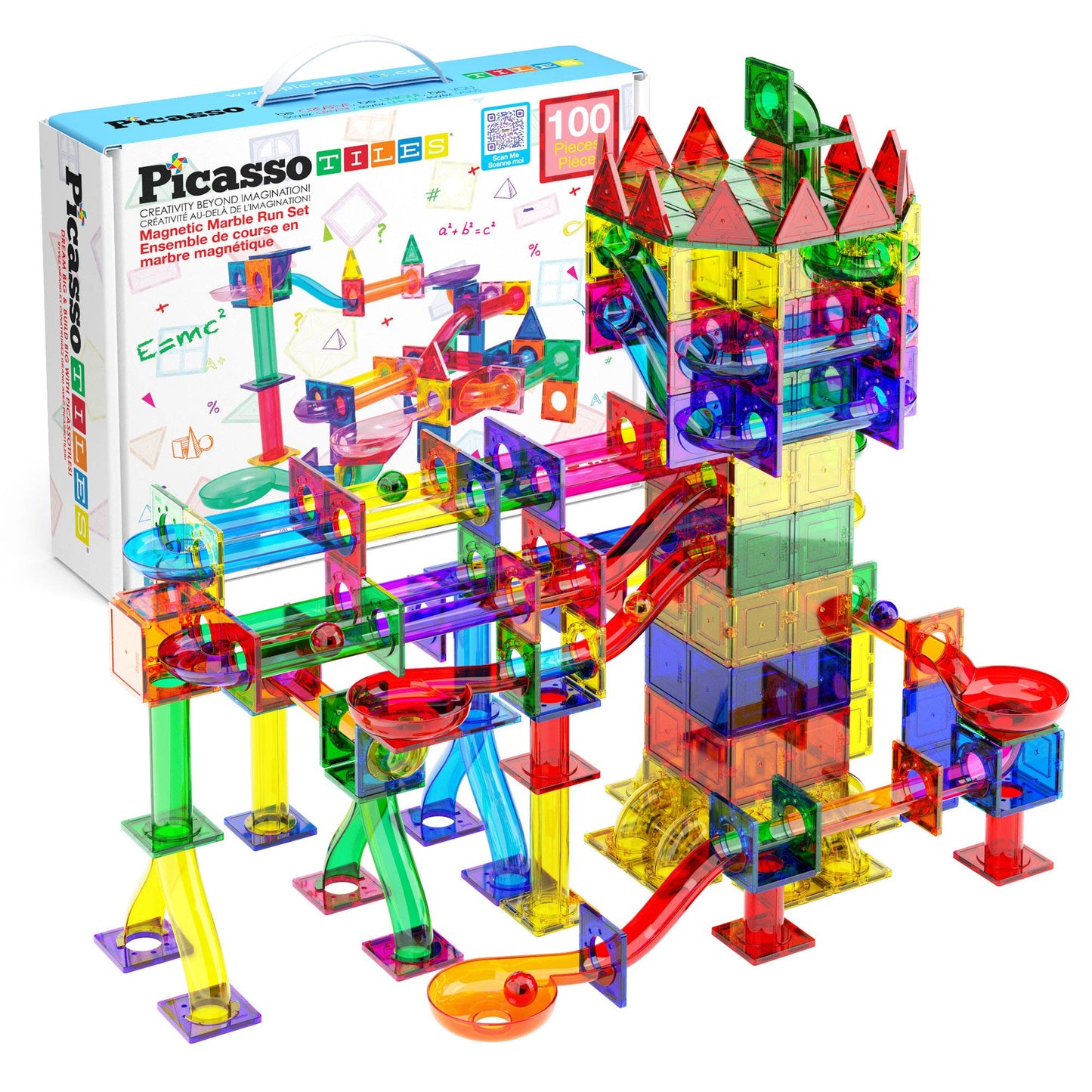 PicassoTiles Magnetic (Marble Run) Set