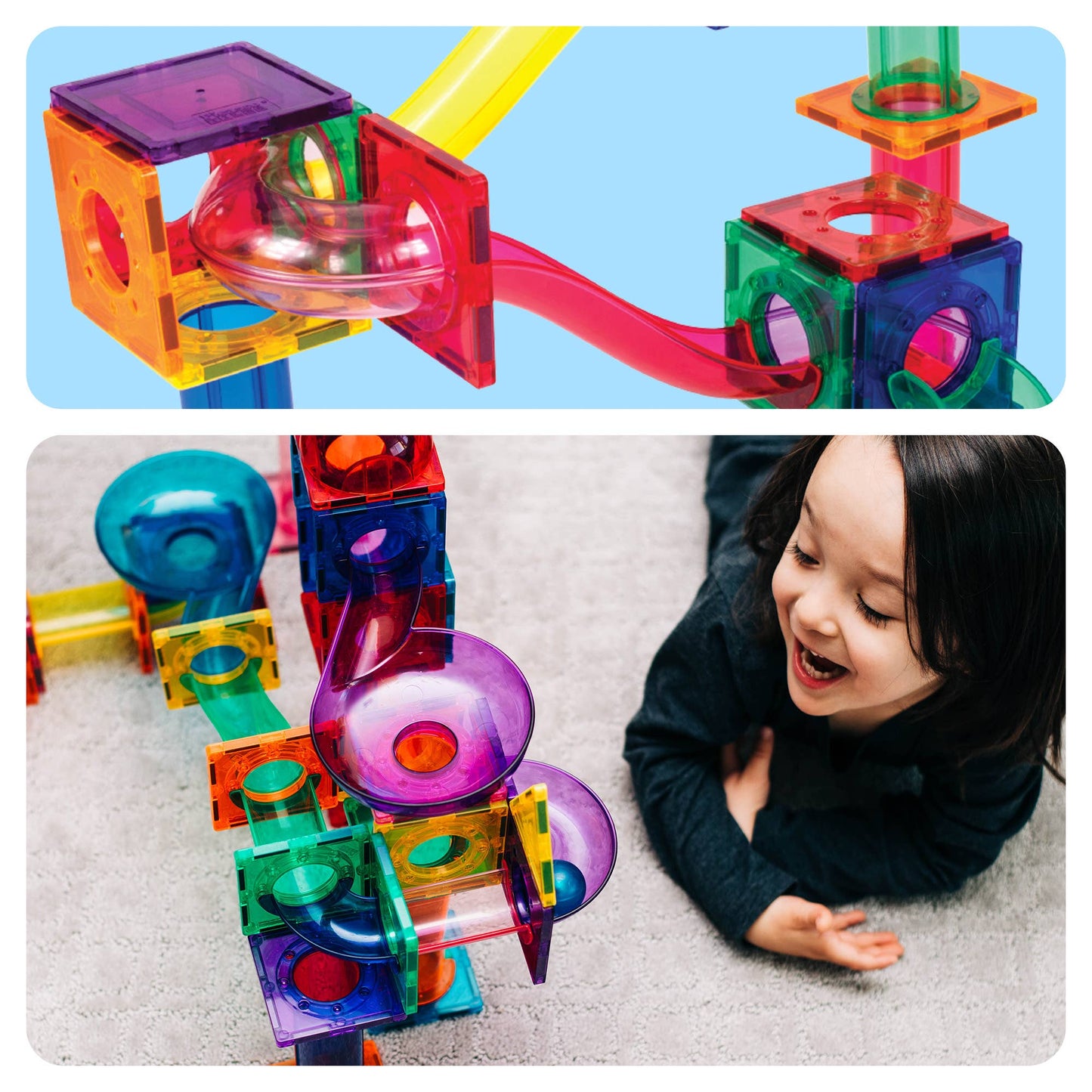 PicassoTiles Magnetic (Marble Run) Set
