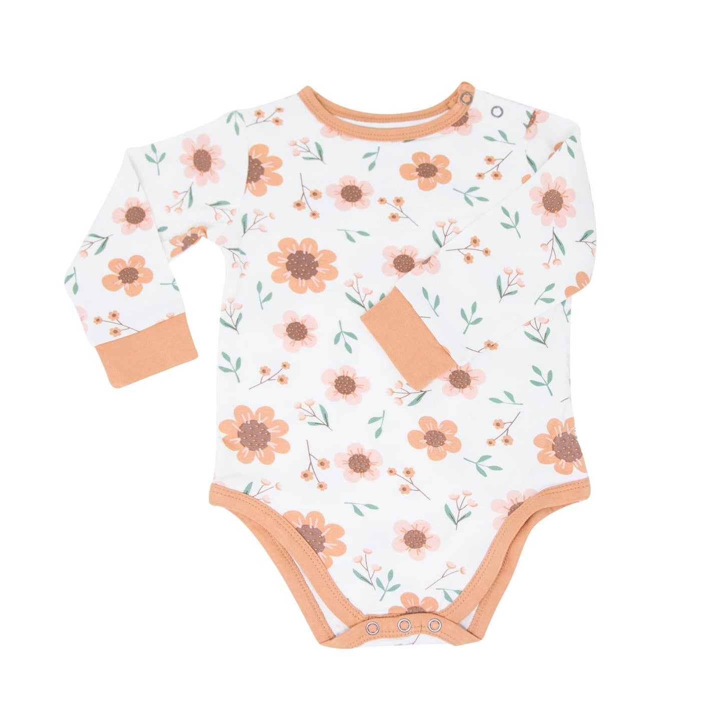 Sweet Bamboo Long Sleeve Bodysuit - Sunflower