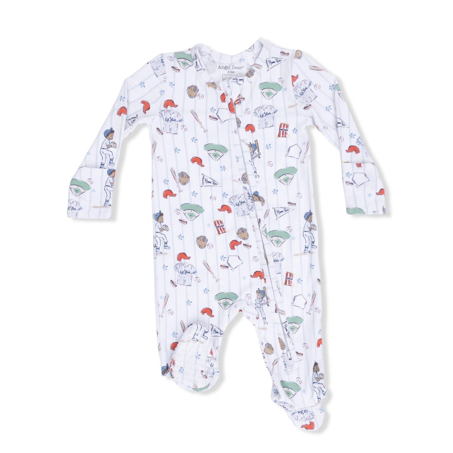 Home Run Baseball | 2 Way Zipper Footie