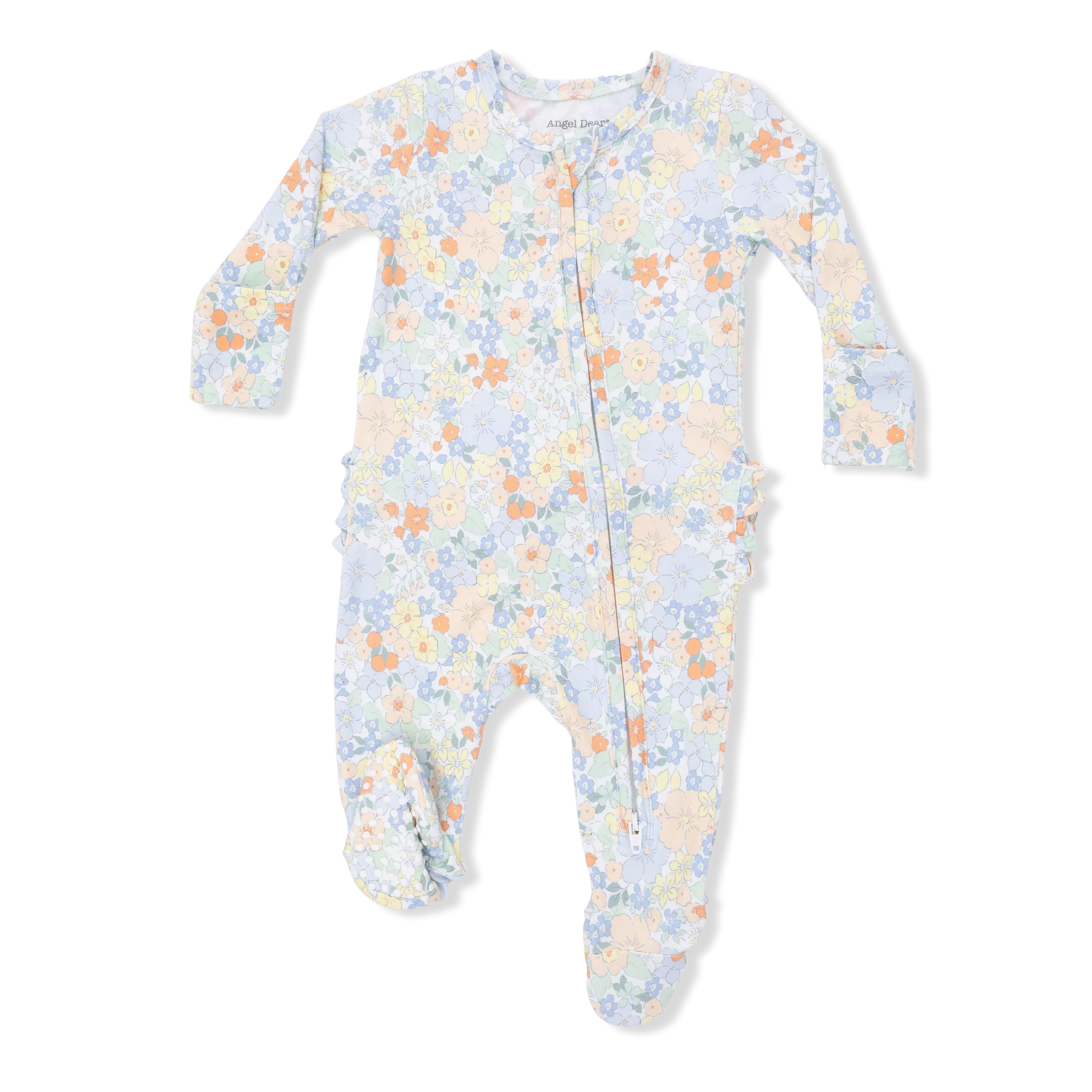 2 Way Ruffle Back Zipper Footie | Georgia Floral