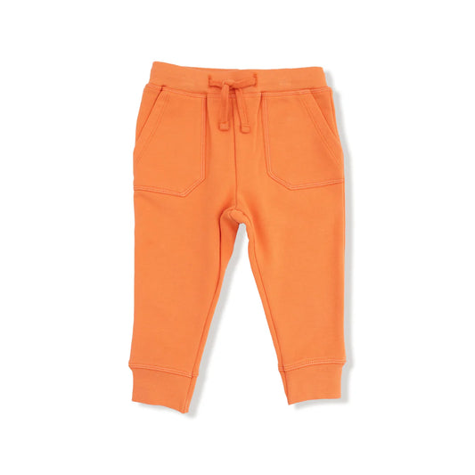 French Terry Sport Jogger-Varsity Orange