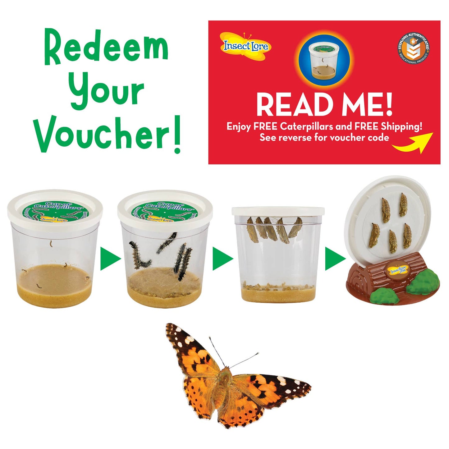 BUTTERFLY GARDEN GROWING KIT WITH PREPAID VOUCHER