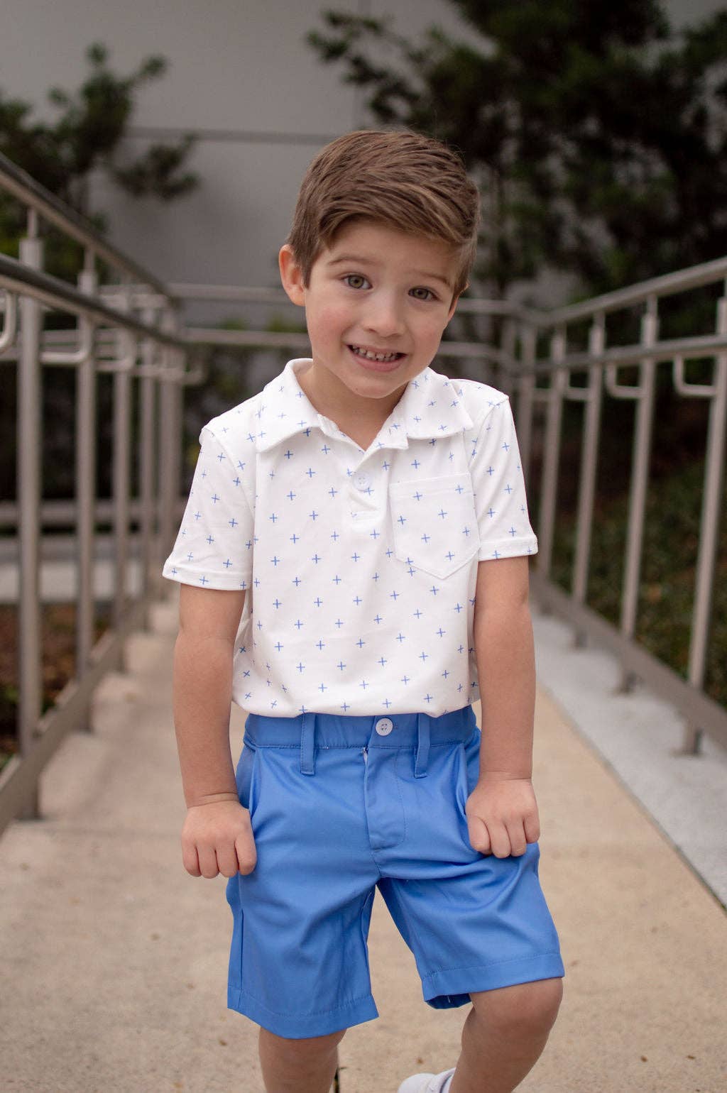 Daddy & Me Dress Shorts - French Blue