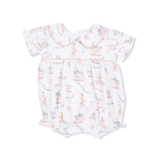 Carousel with Bows | Puff Sleeve Babydoll Bubble
