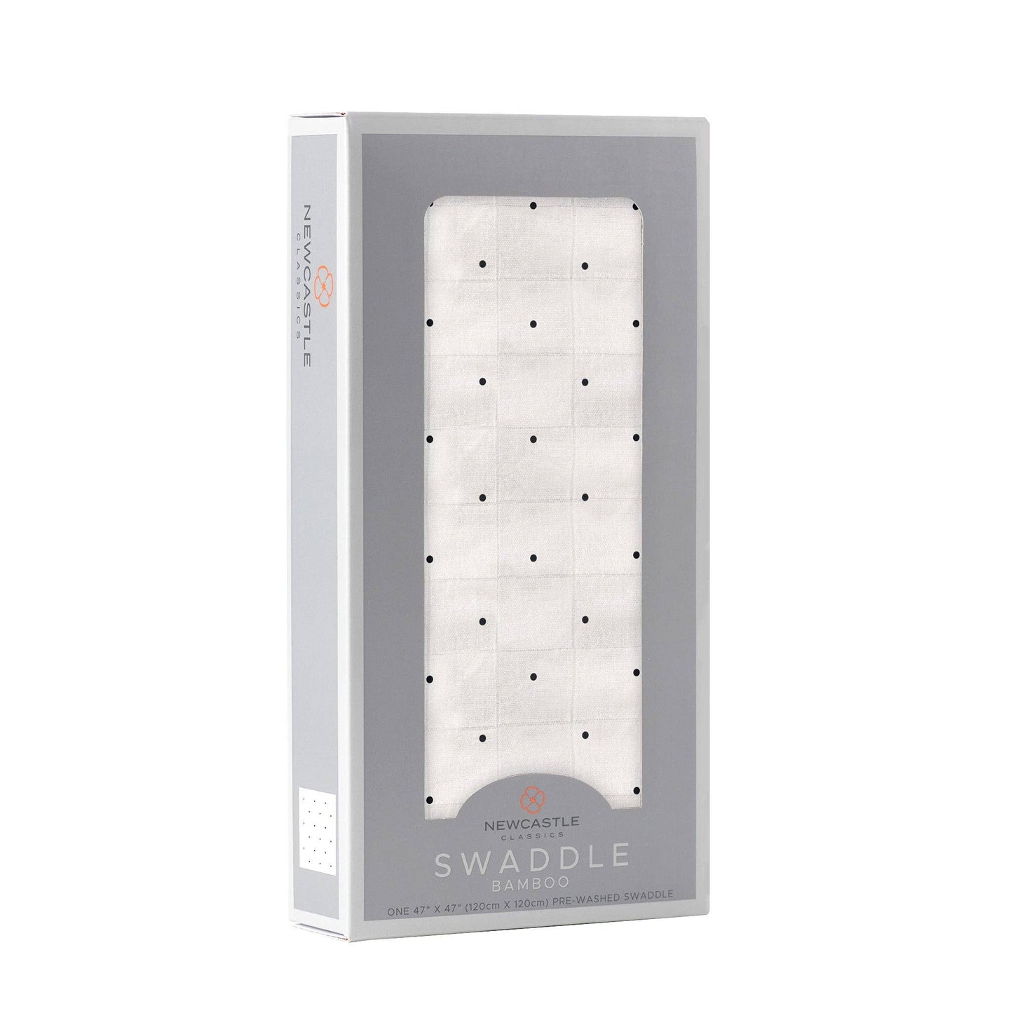 Black and White Polka Dot - Bamboo Swaddle