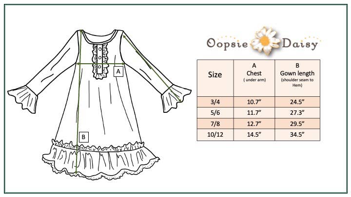 Girls Nativity Ruffle Button Lounge Gown