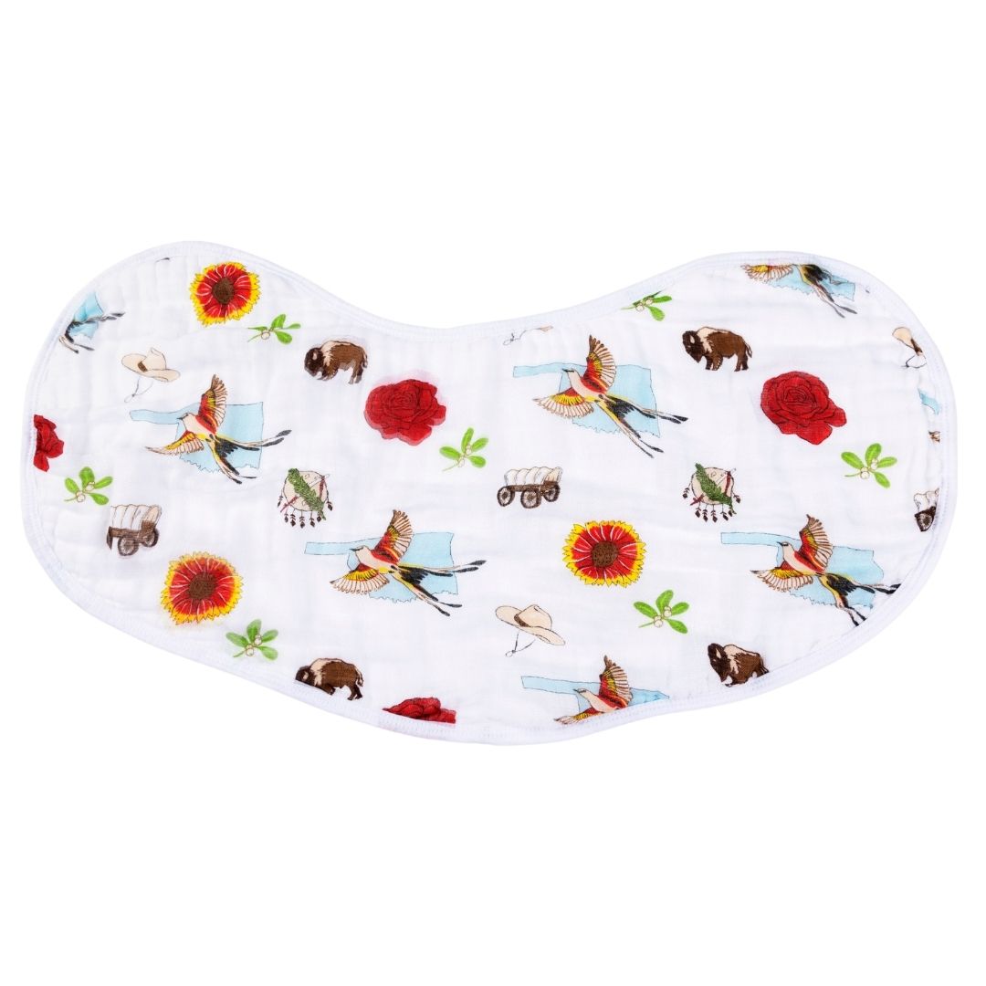 Oklahoma Burp Cloth & Bib Combo